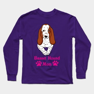 Basset Hound Mom Long Sleeve T-Shirt